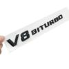 3D ABS Наклейка на автомобиль V12 V8 BITURBO Логотип Эмблема Шильдик Задняя Боковая Стайлинг Автомобиля Наклейка для Benz AMG BMW VW Mazda Chevrolet Skoda