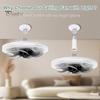 Ceiling Fan with Lights Remote Control Flush Mount Fan 4-Speed 3 LED Color Adjustable Hanging Light Fan for Bedroom Kitchen Bathroom
