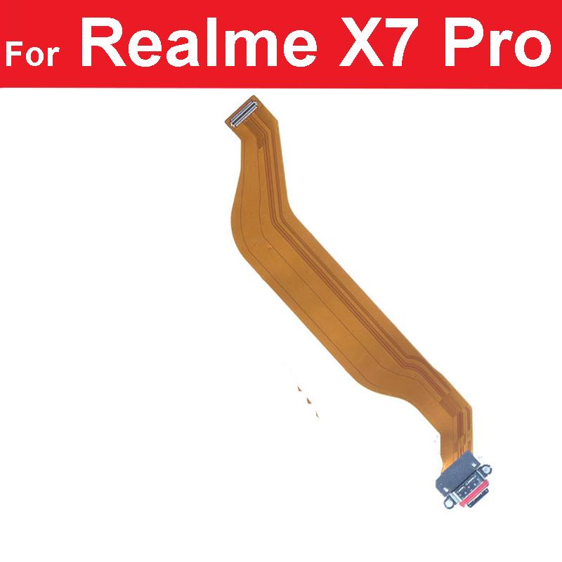 USB-плата для зарядки, док-станция, гибкий кабель для Realme X50 Pro X7 Pro X3 X2 Pro X Lite XT X, разъем USB-порта для зарядного устройства, детали ленты