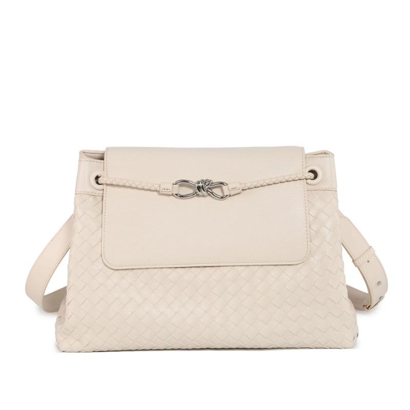 Новая средняя плетеная сумка, женская сумка через плечо, портфель, модная