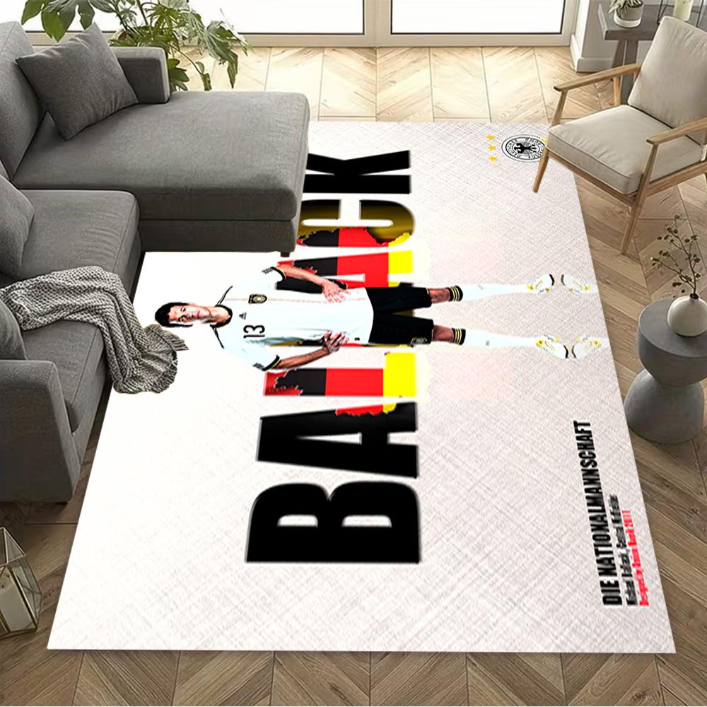 Michael Ballack Soccer Action Area Rug Perfect for Entryway Decorate room Dormitory Outdoor Antislip Carpet Office home decor Birthday/Christmas Gift