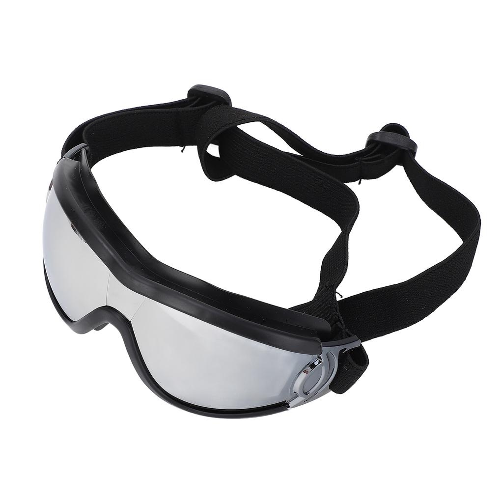 Dog Goggles Wind Proof UV Proof Fog Proof Dog Sunglasses with Adjustable Strap for Outdoor Silver