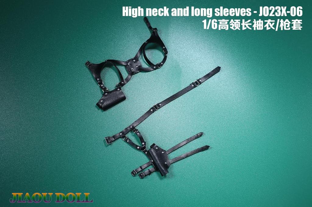 Toys and Hobbies Scale Action Figure Beautiful Sexy Woman Office Lady OL Fits TBLeague Body Long Sleeve High Neck Dress Skirt and Pistol Holster