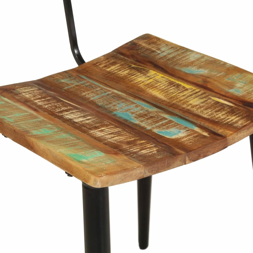Dining Chairs Set of 2 Solid Reclaimed Wood