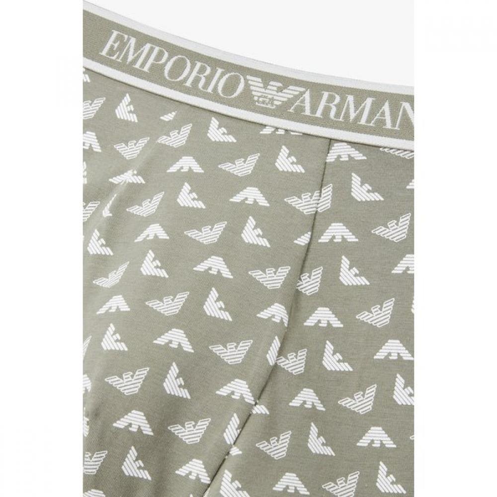 Emporio Armani Мужские хлопковые трусы 2 комплекта Узор "Орел" Логотип в рамке 0815112315 0815112316