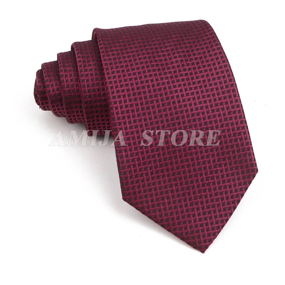 Men's Stripe Grey Navy Blue Wedding Ties Jacquard Woven 8CM Ployster Polka Floral Neck Ties