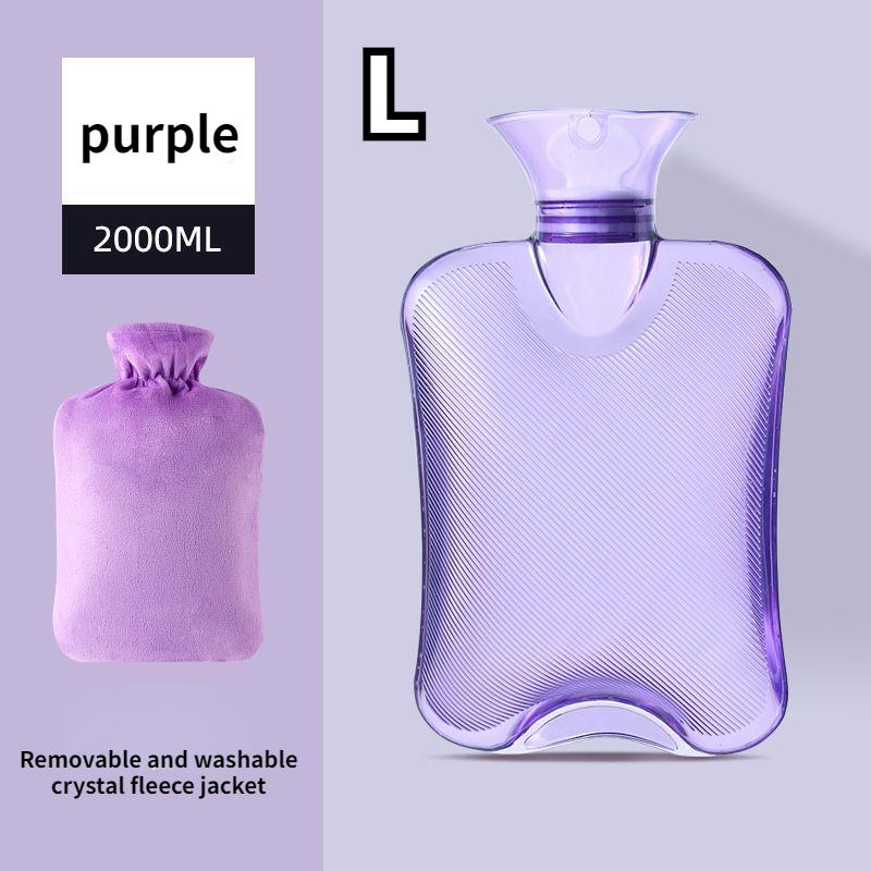 Hot Water Bags Filled with Water Warm Tummy Warmer Hand Warming Bags Female Students Compress Tummy Silicone Cute Plush Hot Compress