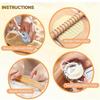 9Pcs Pasta Making Tools Set, Wooden Rolling Pin, Gnocchi Board, Ravioli Stamp Maker Cutter, Pastry C