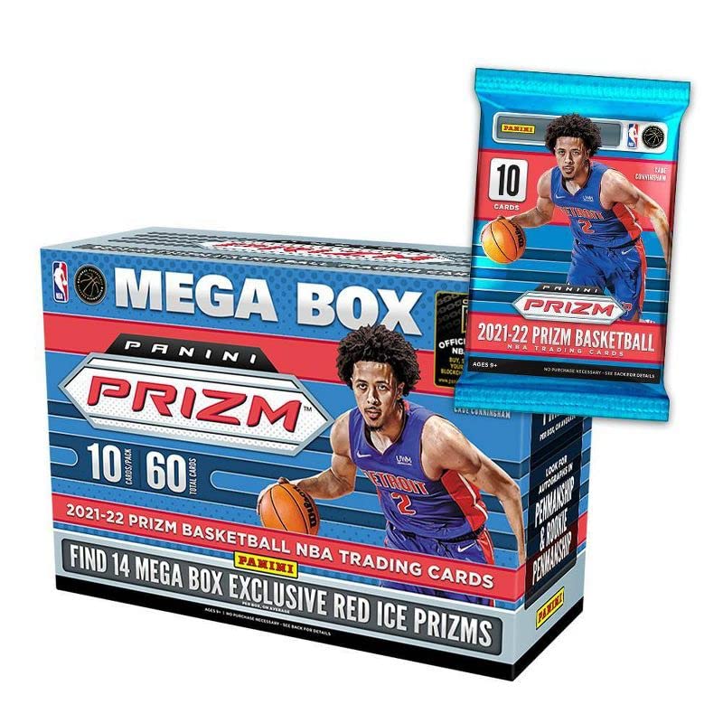 NBA Panini Prizm Basketball Mega Box Ice Карточки Panini Prizm Basketball Mega Box Ice 2021-2022 (Красные призмы) (Красные призмы)