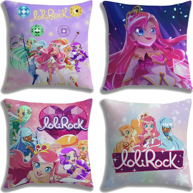 LoliRock Pillow Case Cartoon Cushion Covers Sofa Bed Home Decorative Pillow Covers Single-Sided Printed Kids Pillowcase 45*45cm