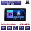 Для Renault Duster Arkana 2018-2021 GPS-навигация, автомобильное радио, Android, видеостереоплеер RDS с Carplay 4 + 64 ГБ