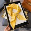 Luxury Design Chain Print Square Silk Scarf Lady Thin Neck Scarves Fashion Summer Sunscreen Headscarf For Women Bandana 70x70cm