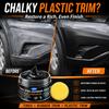 Car Plastic Restorer - Tire & Rubber Trim Renovator with Leather Repair Kit for Car Interior Cleaning & Scratch Remover