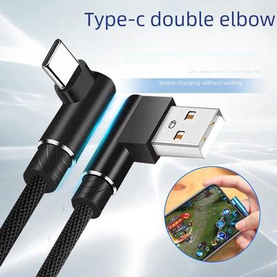 Кабель USB Type-C с тканевой оплеткой для передачи данных для телефонов Android, совместимый с играми и удобный для использования в руках