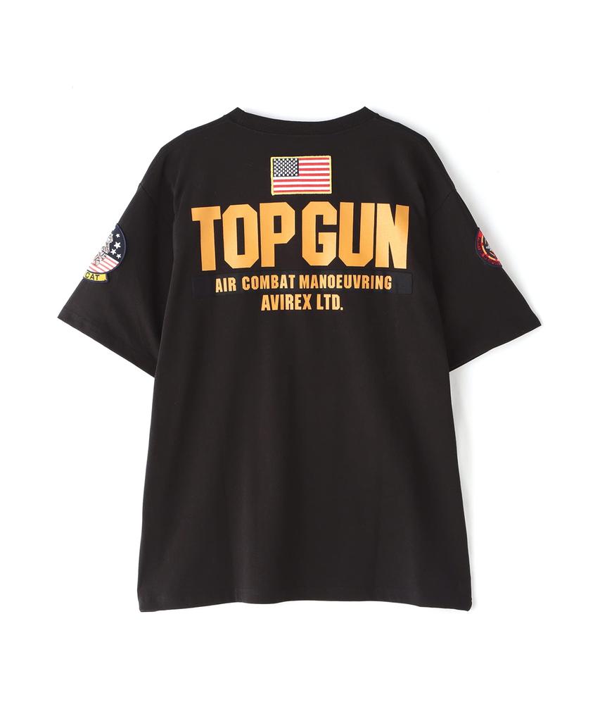 TOP GUN PATCH PRINT Top Gun Patch Print L 010 Black [AVIREX] & T-SHIRT / & T-Shirt Men's 783-3934013