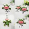 Adorable Green Plush Frog Keychain Cute Cartoon Stuffed Toy For Girls Gift