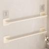 Cream Style No-Drill Suction Cup Towel Rack, Bathroom & Toilet Towel Storage, Single Rod Towel Bar