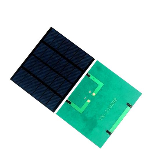 Portable Solar Panel Charger High Conversion Efficiency Universal Outdoor 1.5W 6V Emergency Power Panel for Phones Fans
