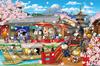 Epoch 1000 Piece Jigsaw Puzzle PEANUTS Snoopy In Japan with Glue and Spatula with Score Ticket EPOCH (50x75cm) 12-605s