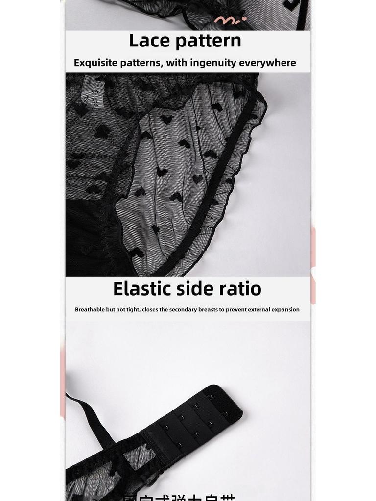 Сексуальный комплект бюстгальтера с кружевом и сборкой для женщин - Летняя коллекция