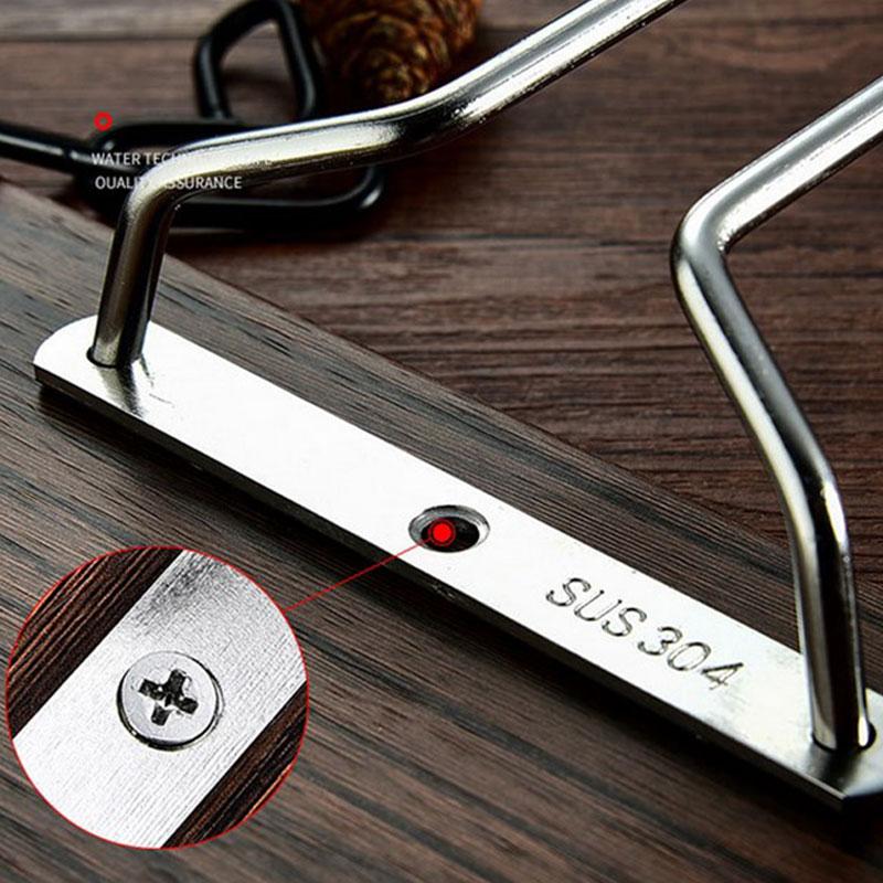 Серебряная полка для вина из нержавеющей стали, стеклянный держатель, подвесной бар, вешалка для бокалов, полка