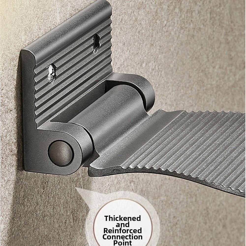 Aluminum Zinc Zinc Alloy Bathroom Pedals Wall Mounted Shower Footstool Stable Shower Foot Rest  Shaving