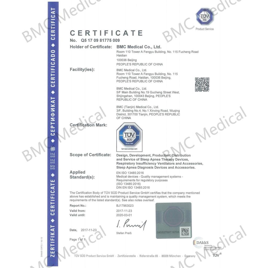 BMC P2H Nasal Pillow CPAP Mask Silicone SML Size All In Sleep Mask For Snoring And Apnea Treatment With Belt