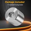 Stainless Steel SBC Crank Crankshaft Turning Socket Compatible With Small Block Chevy 1955-2000 V8 1978-2006 200/262