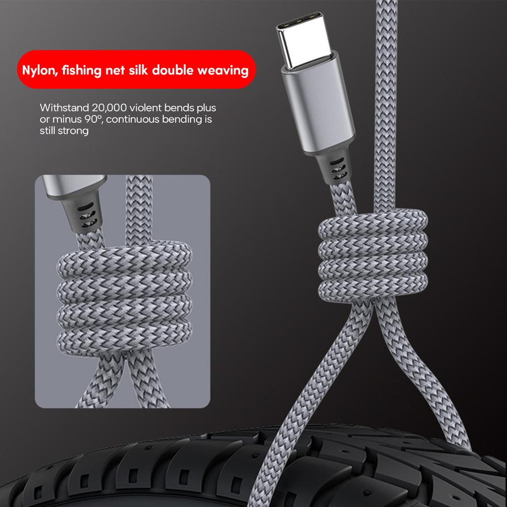 USB C - Type C Extended Link Cable PD60W Fast Charger Charger Cable Data Transfer Cable 480Mbps for Phone Tablet Laptop