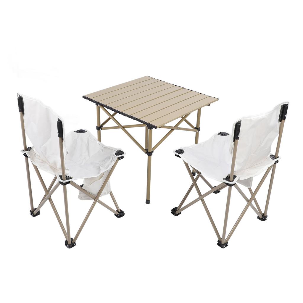 Набор стульев для кемпинга, переносной складной квадратный стол из алюминиевого сплава с высокой нагрузкой