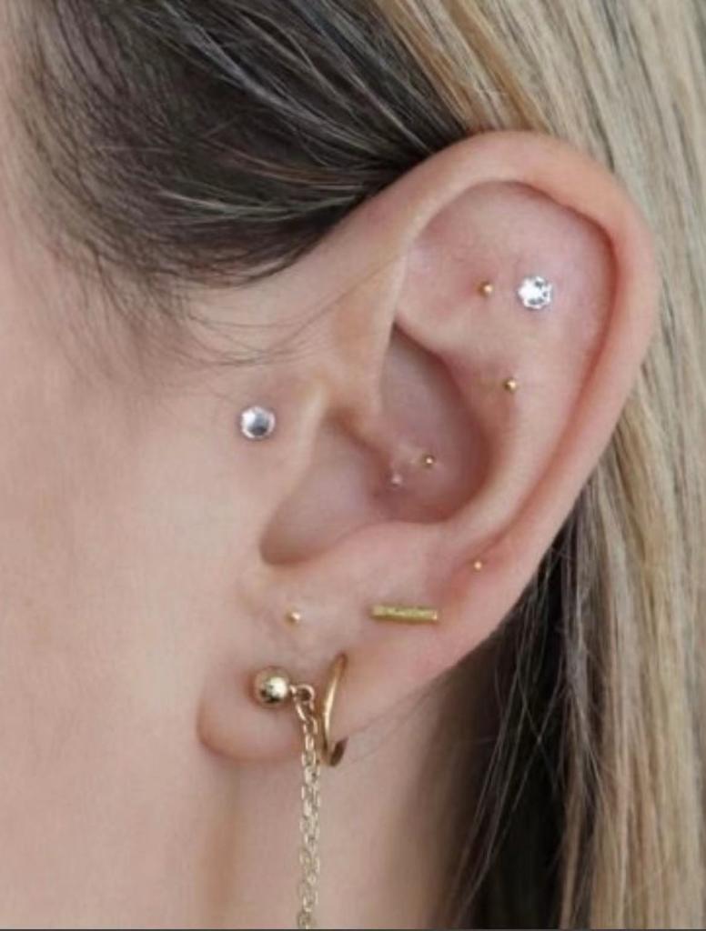 40 шт. Цветные бриллианты + серебряные бриллианты Инструменты для аурикулотерапии для снятия стресса и детоксикации, ТКМ Домашняя терапия