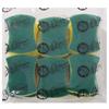 Rubonarie Double-Sided Sponges for Kitchen Use, Set of 12 (Green/Yellow)
