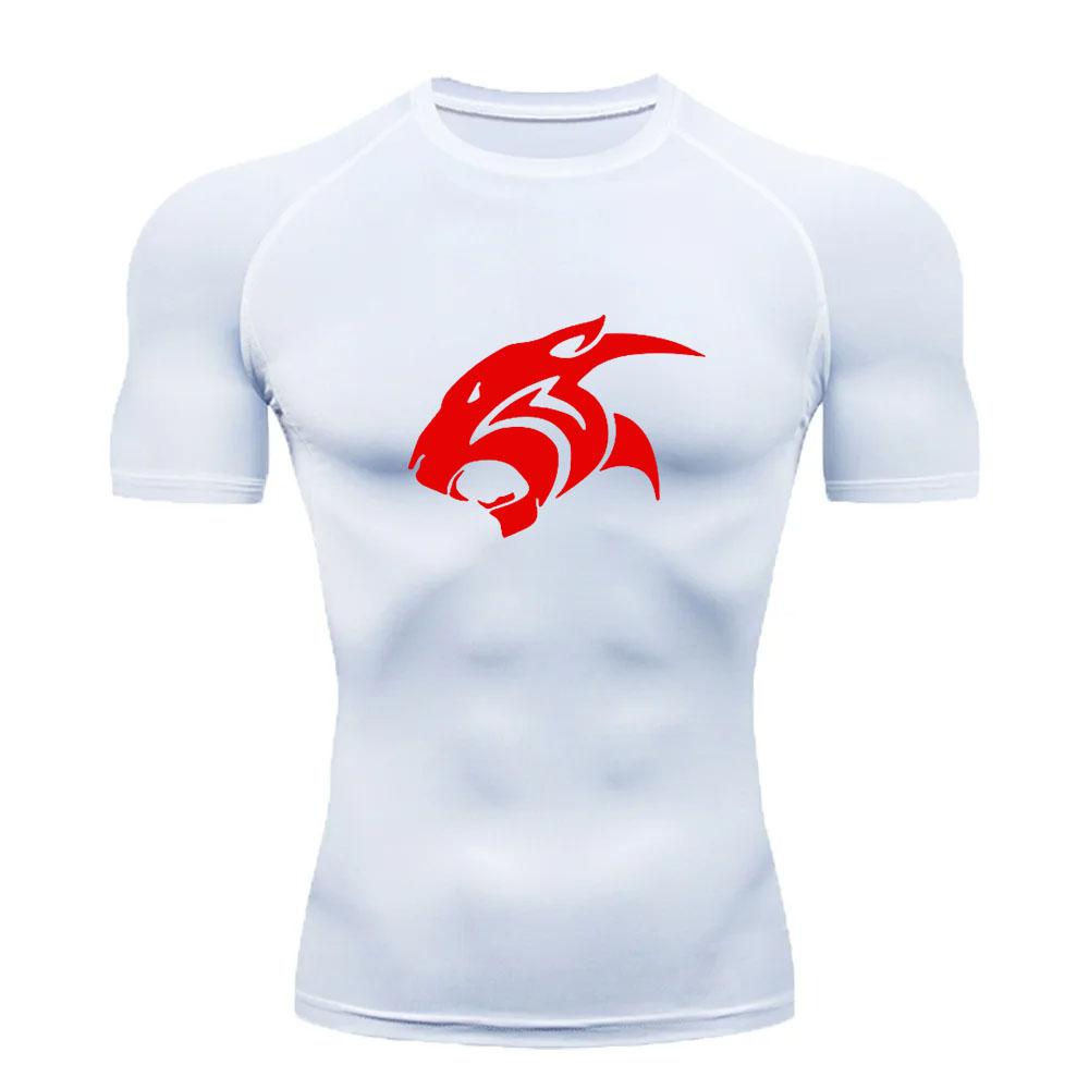 2024 Men's Compression Shirt, Running Sportswear, Gym, Bodybuilding, Quick-Drying, Summer Sports Top, S-3XL