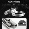 Oem 200pcs/box Stainless Steel Fishing Split Rings O Solid Ring Fishing Accessories Connectors Round Ring Double Loop
