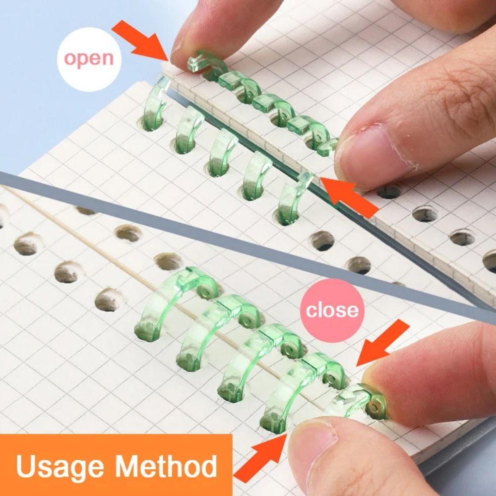 10 шт., переплетные шипы, защелкивающиеся кольца, обучающие карты, расчески для скрапбукинга, фотоальбома