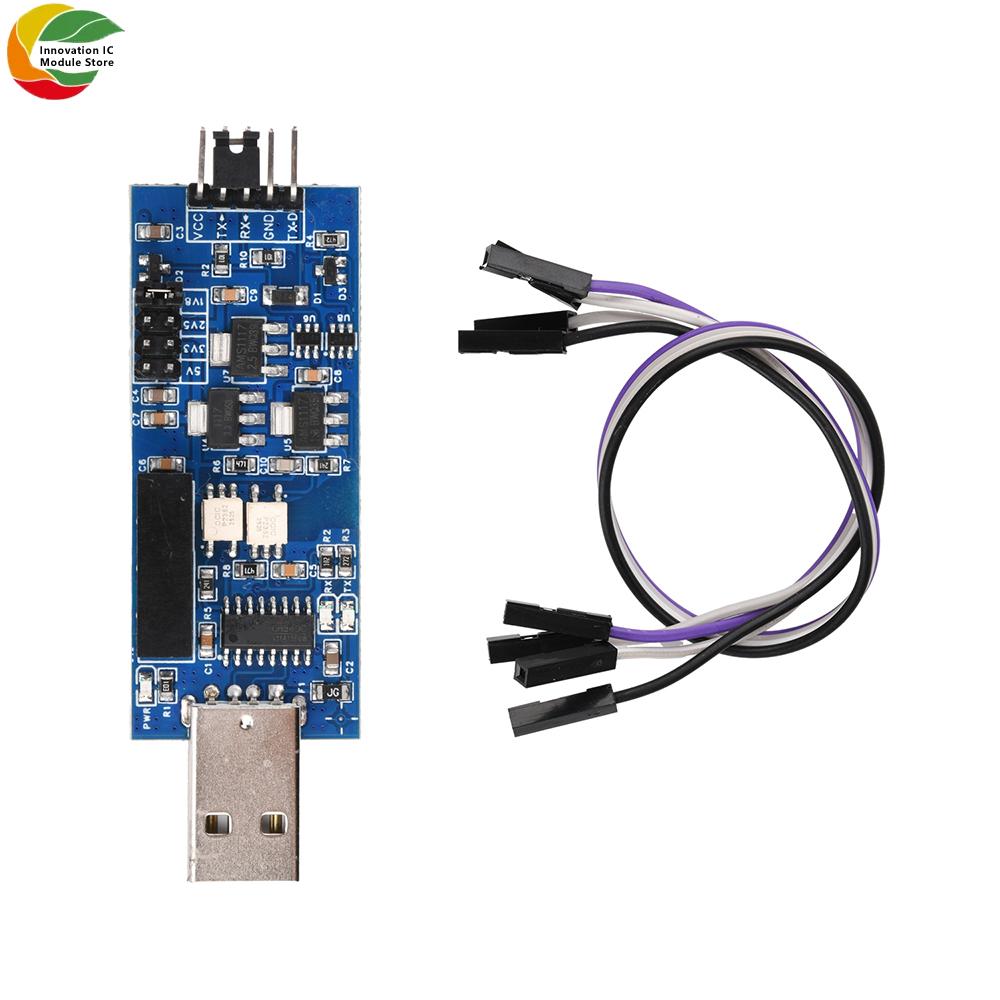 Модуль последовательного порта с фотоэлектрической изоляцией CH340 USB-TTL 5V3.3V2.5V1.8V Четырехуровневый USB-интерфейс