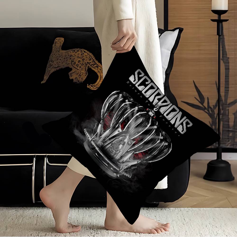 Чехол для подушки Hard Rock Band S-Scorpions Чехол для подушки Декор Наволочка Печатный чехол для подушки для дивана