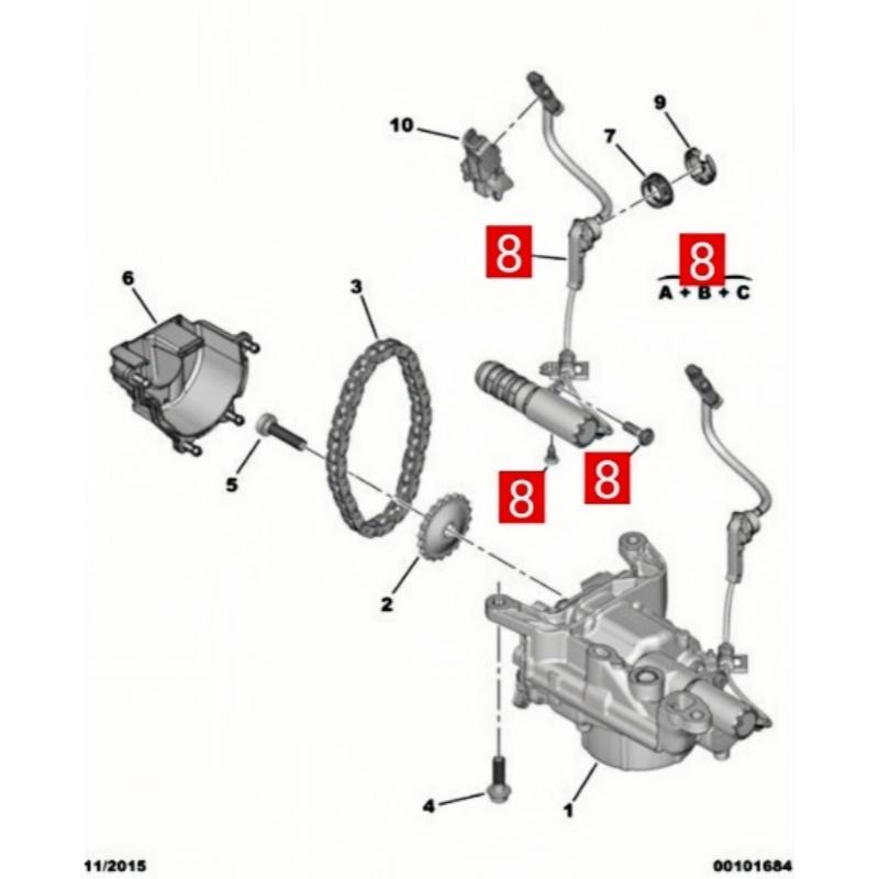 Suitable for 207 208 3008 308 508 5008 RCZ DS5 ds C3 C4 C5 oil pump solenoid valve sensor 037990 V764723880