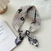 Cotton And Linen Small Square Scarf Silk Scarf Women'S Spring And Autumn New Style Artistic And Versatile Fashionable Temperament Headband Scarf