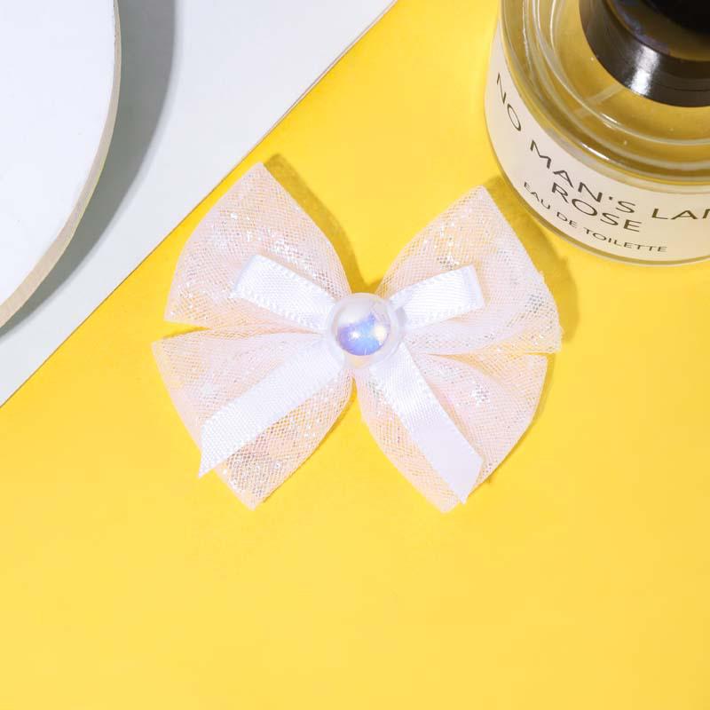 Сетчатый бант из бисера своими руками, детский головной убор и аксессуары для украшений