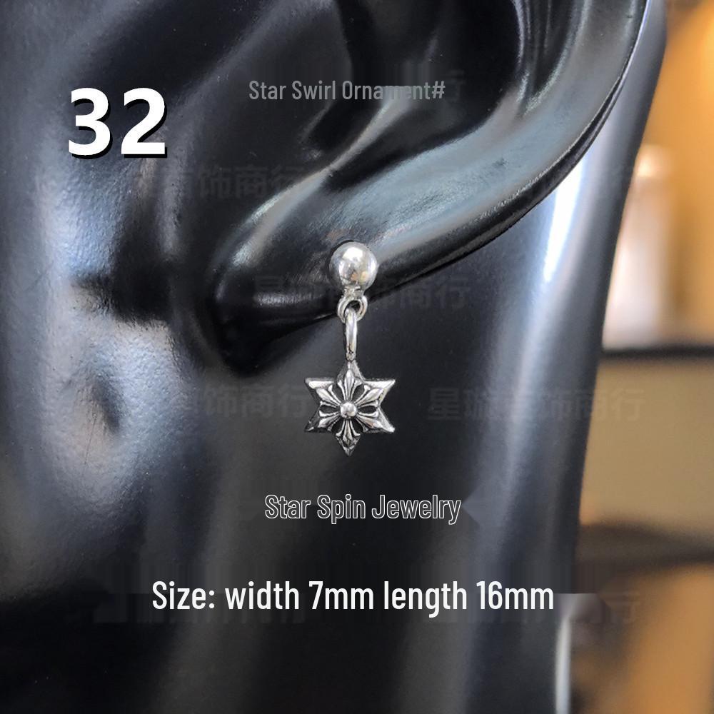 Новые висячие серьги G-Dragon с цветными бриллиантами для мужчин и женщин, белая медь, тайское серебро, серебряная игла s925