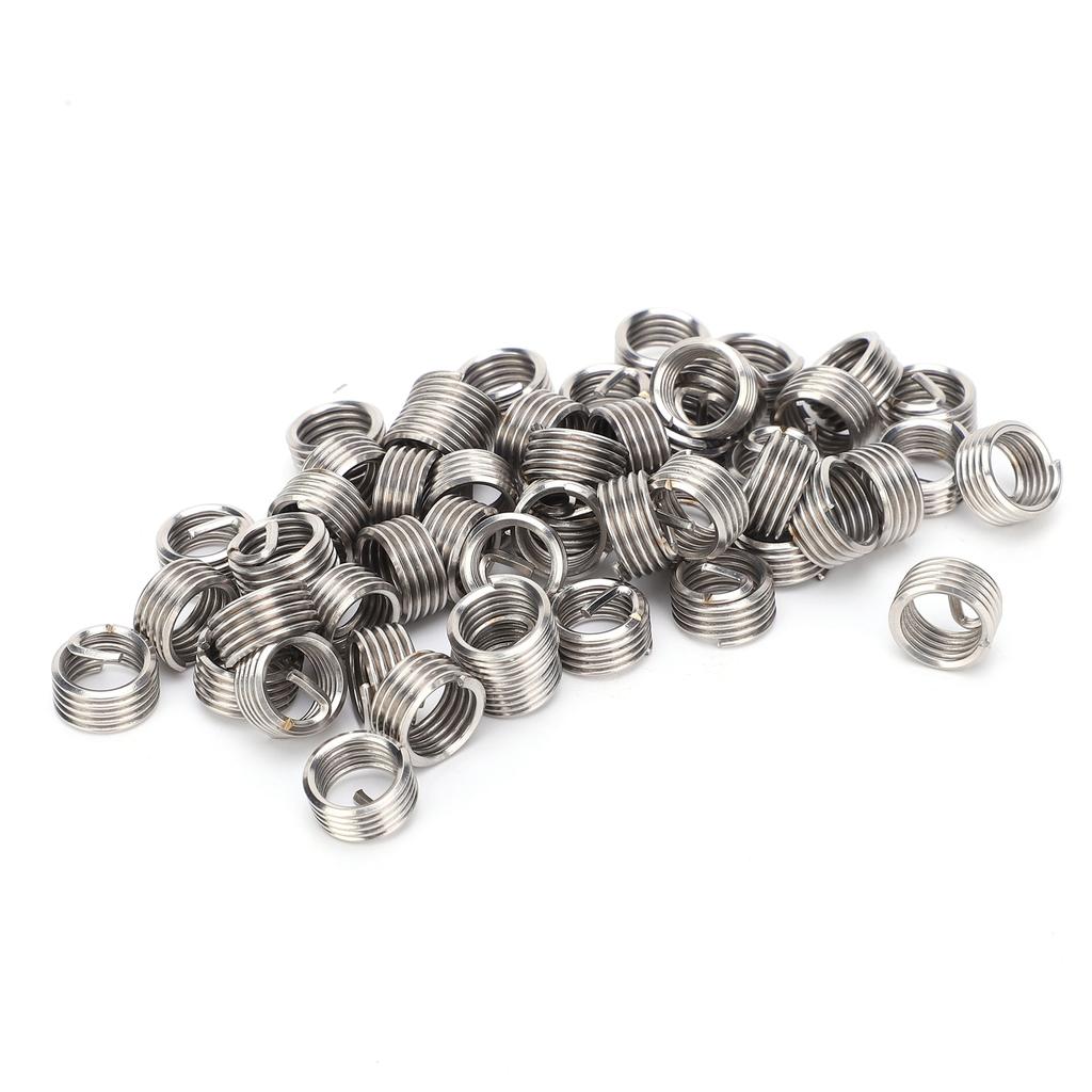 50Pcs Wire Thread Insert Sleeve Bushing Screw Protective Coil Screw Repair Nut Kit M10 x 1.5
