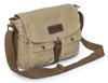 Gootium LM30624AMG Cotton Canvas Shoulder Bag Messenger Bag Unisex Khaki