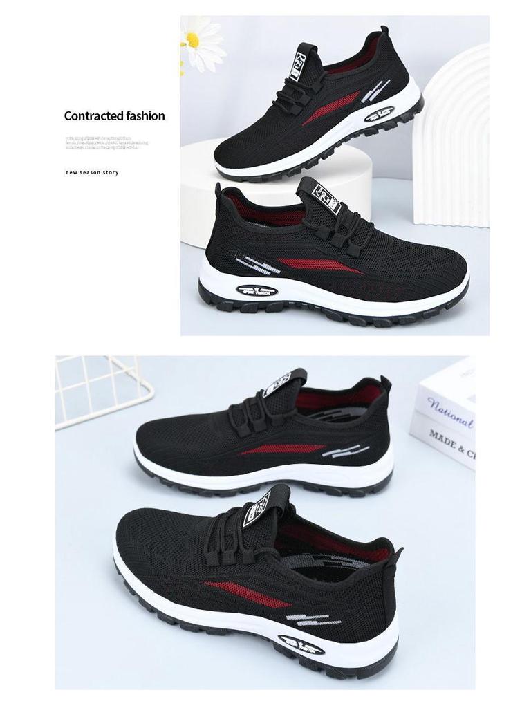 2024 Новые осенние дышащие туфли из ткани Old Beijing: Нескользящая, мягкая подошва для комфорта. Идеально подходит для женщин, пожилых людей, матерей.