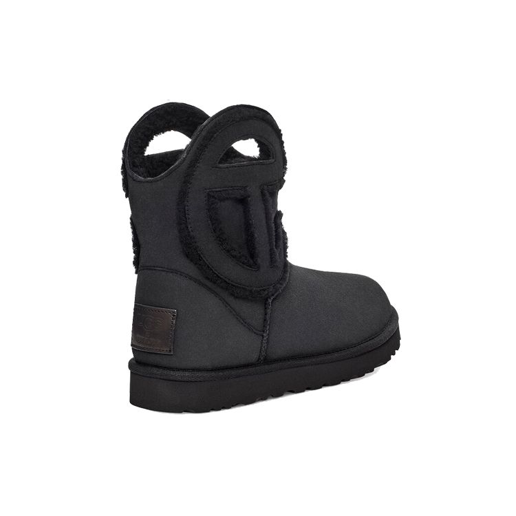 Кроссовки Telfar x UGG с логотипом, мини-ботинки, черные, унисекс, 1122991-BLK