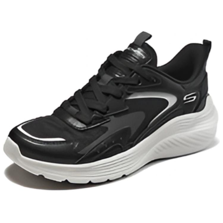 Skechers Повседневные легкие низкие беговые кроссовки Женские кроссовки Черные 117486-BLK