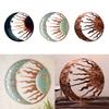 Outdoor Metal Sun and Moon Wall Art Decors 3D Outdoor Stylish Garden Sculpture for Garden Fence Porch Ornaments
