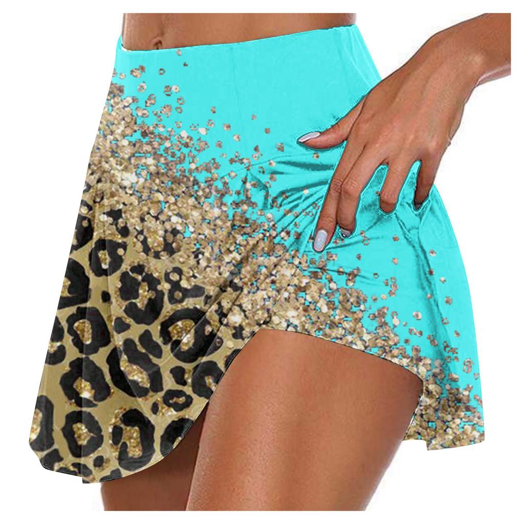 Женские спортивные эластичные плиссированные теннисные юбки для бега, йоги, внутренние шорты, эластичные спортивные шорты для гольфа