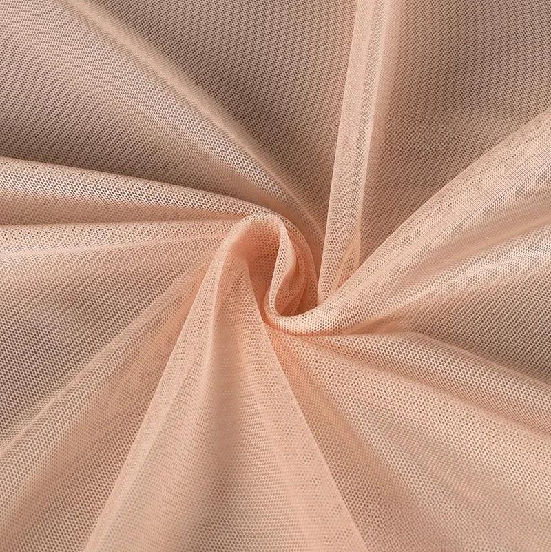 40D Mesh Fabric High Elastic Knitted Soft Four Sided Elastic Dress Bottom Cloth Diy Sewing Meters Nylon Spandex Material