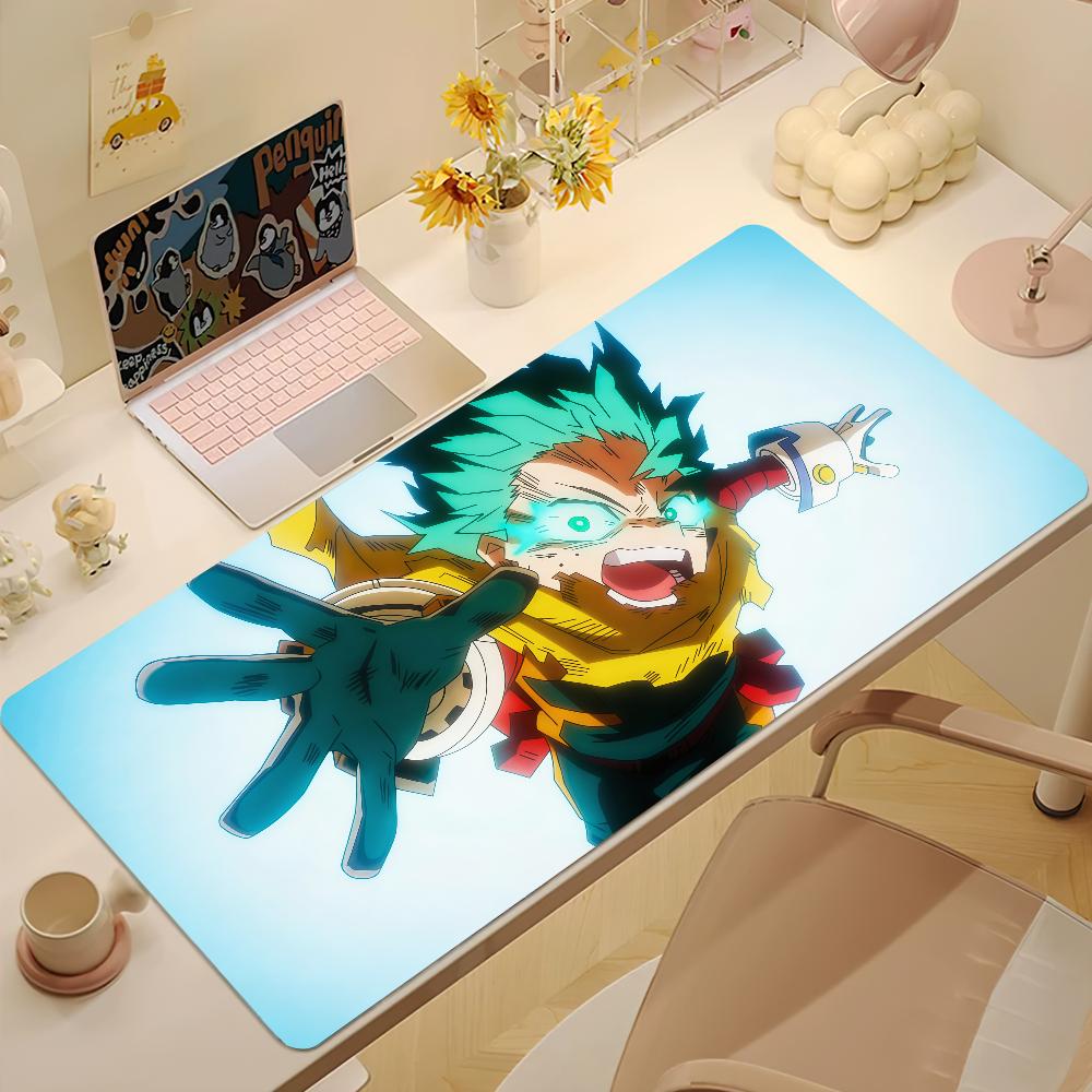 Anime My Hheroo Aacademia Mouse Pad Large Nonslip Lockedge Desktop Computer Desk Mat Keyboard Mousepad Office Gamer Student